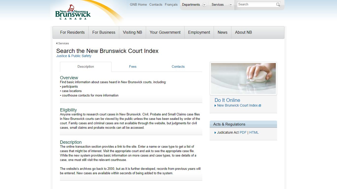Search the New Brunswick Court Index - gnb.ca
